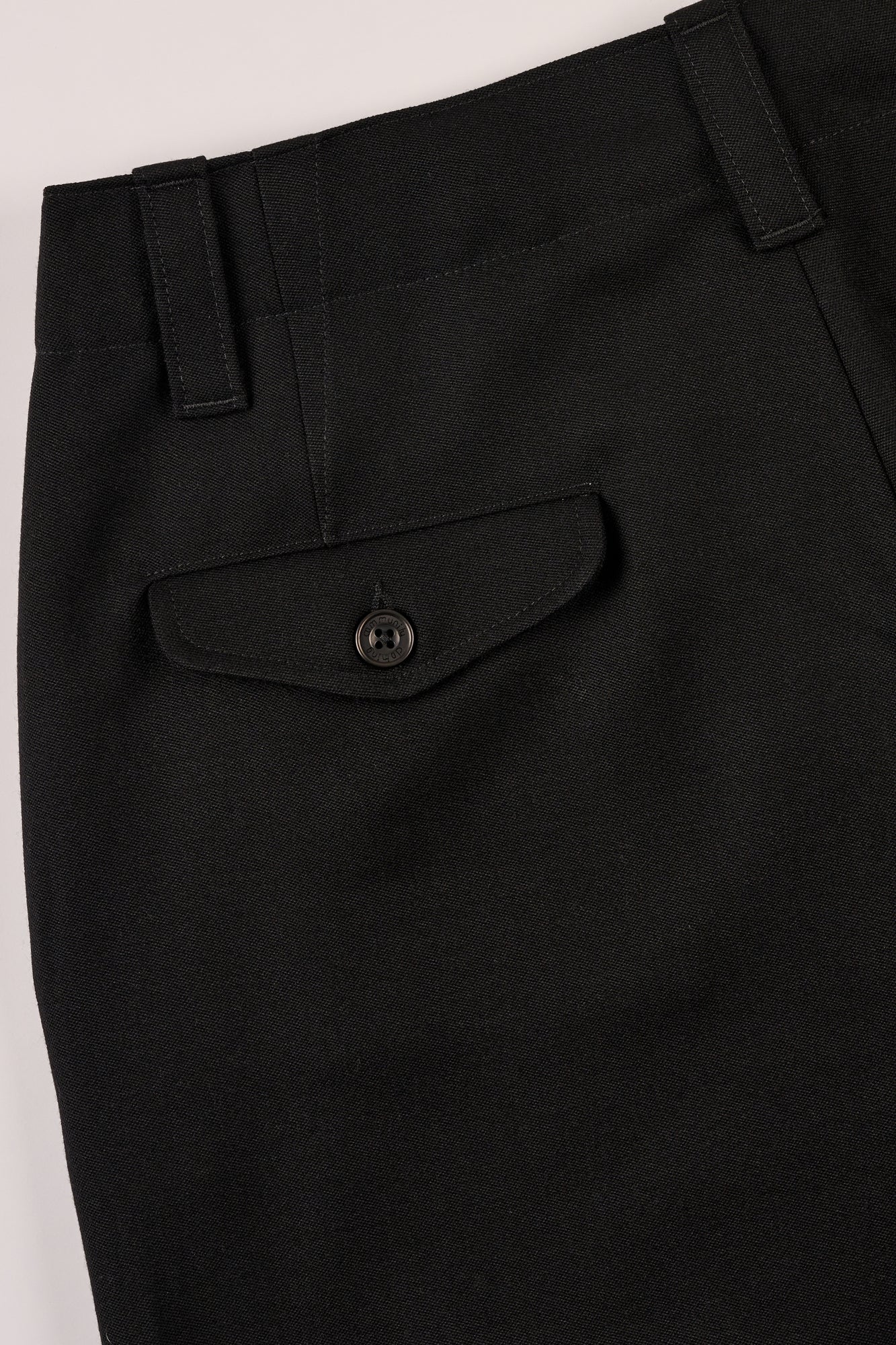 Mens Archie Wool Trousers - Black - Image 4
