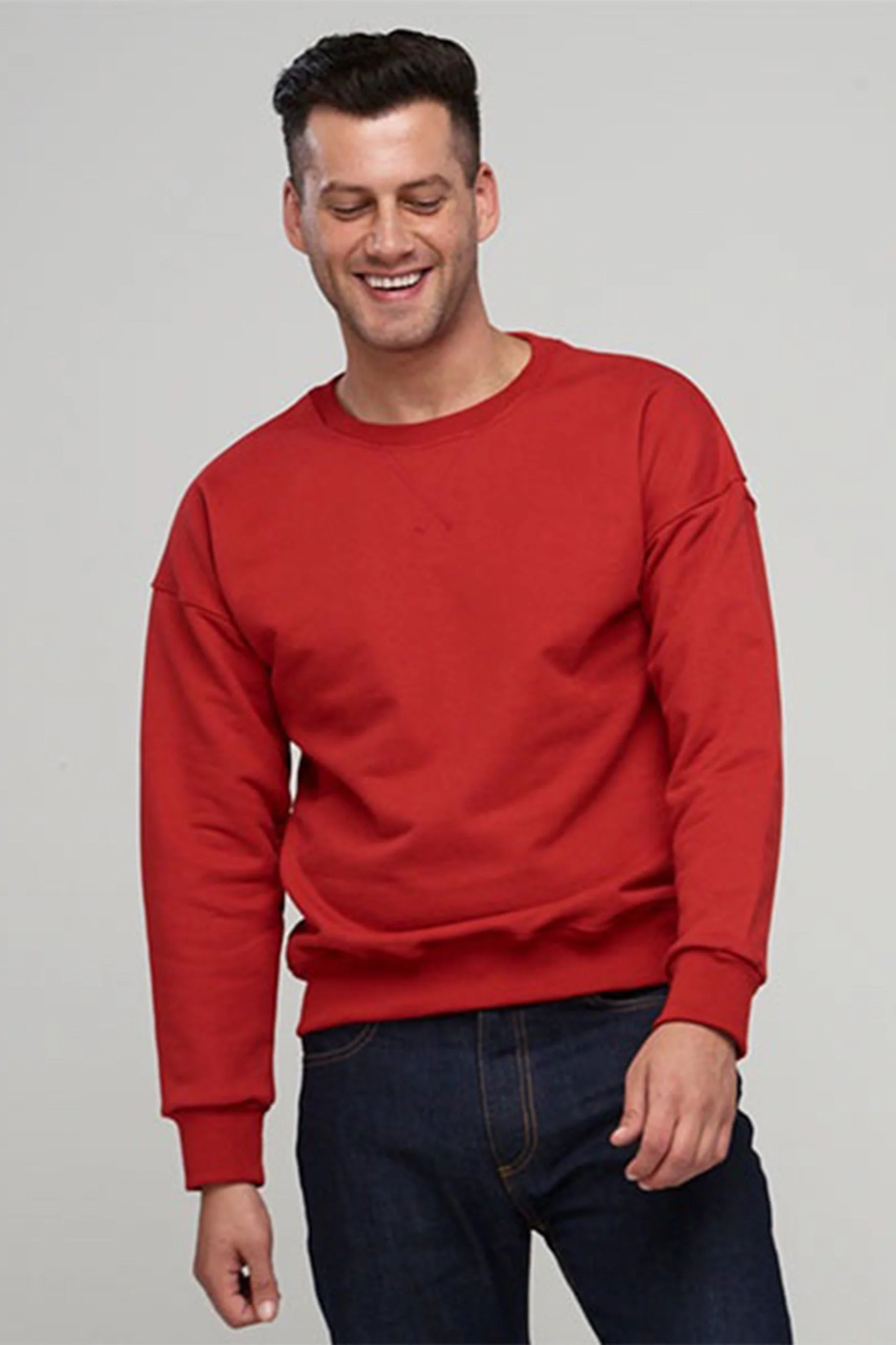 Men's Heritage Sweatshirt Original Fit - Crimson - Image 3