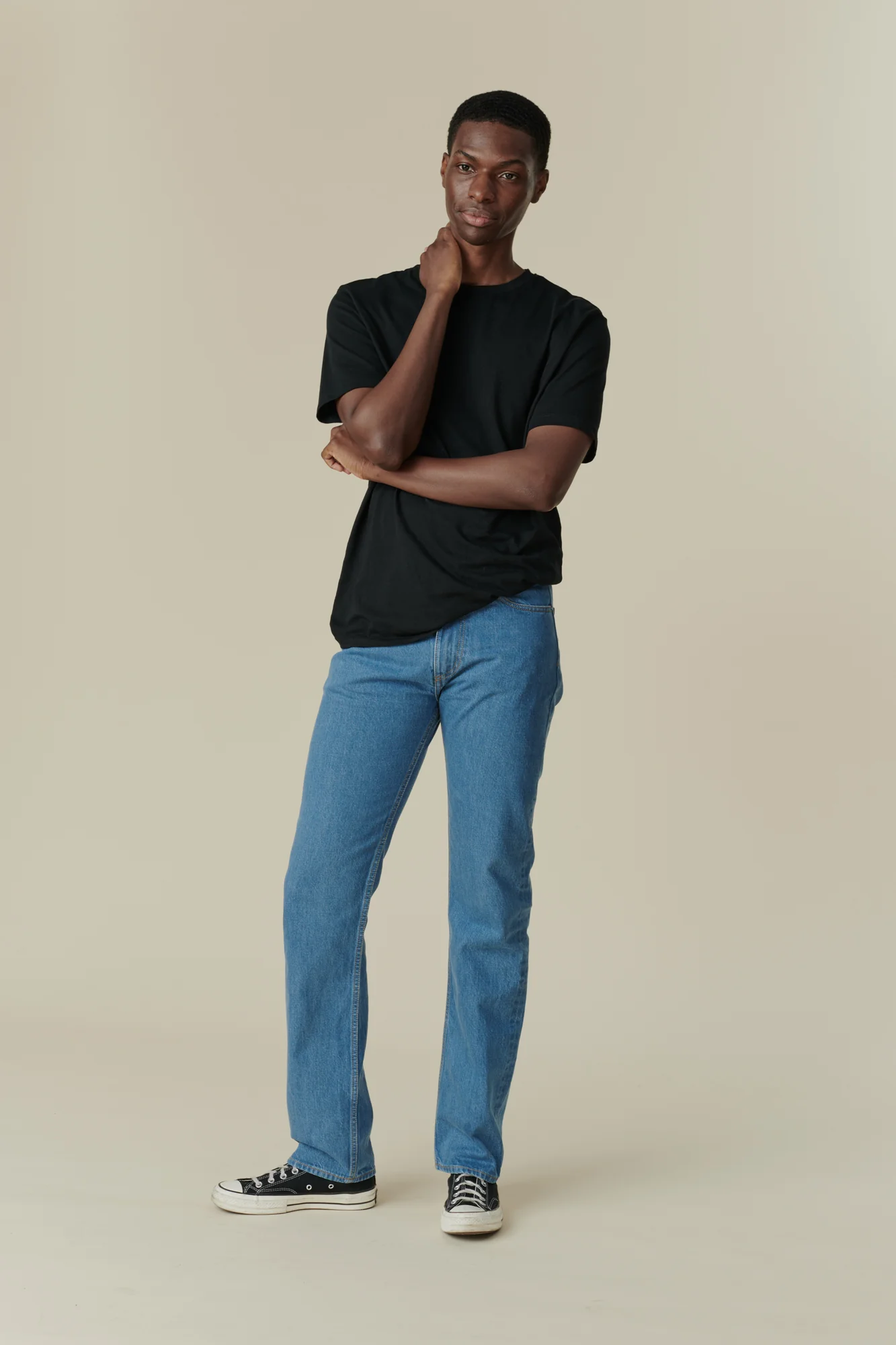 Barry Slim Selvedge Denim Five Pocket Jean - Fade - Image 4
